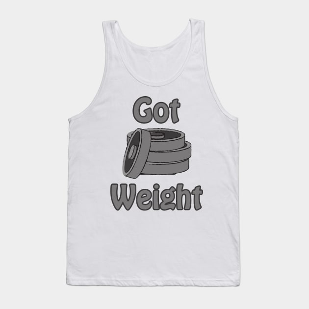 Got Weight Fitness Gym Hustle Tank Top by Claudia Williams Apparel